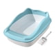 thumbnail image 4 of Caja de Arena para Gatos, Semicerrada, Lados Altos, Protección Contra Salpicaduras Estable, Suelo Liso, para Conejos, Fondo Extraíble, 55,9 X 38,1 X 1 Azul, 4 of 5