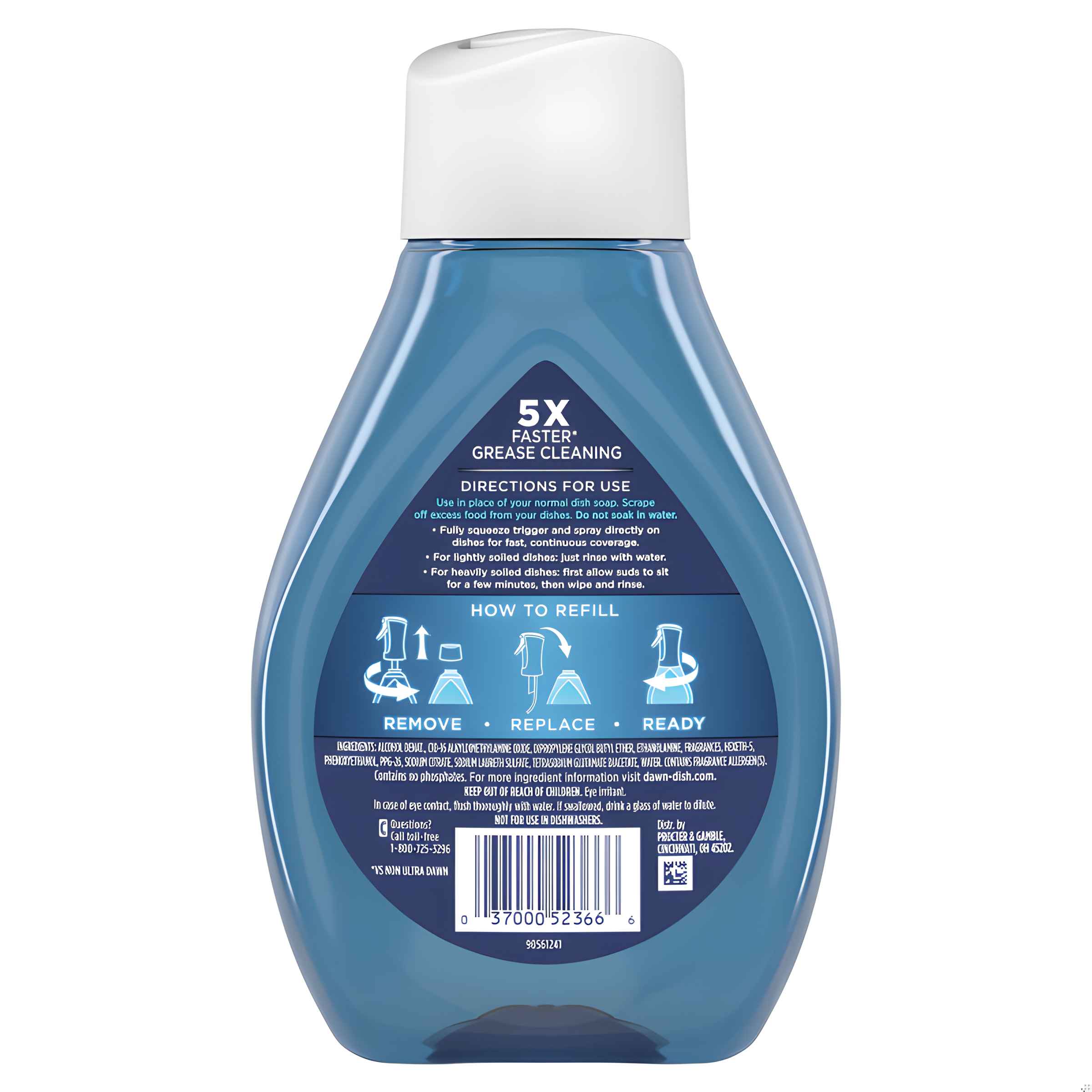 thumbnail image 2 of Lavalozas Concentrado Blue Original PowerWash Recarga 473ml - Dawn, 2 of 2