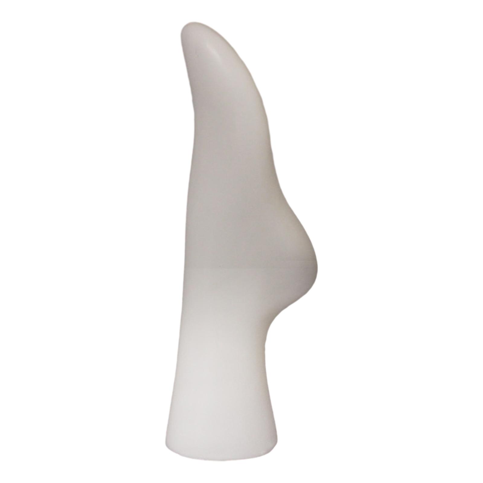 Magideal - Calcetín De Pie Para Mujer, Exhibición De Pie De Maniquí Femenino De Tamaño Natural, Media Corta, Zapatos De Exhibición, Modelo De Pie De Soporte Para Blanco