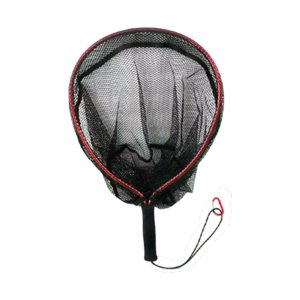 Magideal - Red De Aterrizaje De Pesca Con Suministros De Cordón, Accesorios De Pesca De Trucha Portátiles, Equipo De Pesca, Red De Pesca Para Barco Al Aire Libre Rojo