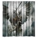 thumbnail image 1 of Cortina de ducha de ángel con ganchos, tamaño 66 x 72 pulgadas, 1 of 3