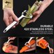thumbnail image 3 of MAD SHARK Vegetable Peeler, pelador en Y con cuchilla dentada ultraafilada, 3 of 3