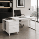 thumbnail image 5 of Escritorio Atlas Blanco 140 Cm Con Cajones Para Home Office, 5 of 8