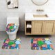 thumbnail image 2 of Juego de 3 Alfombras de Baño Pinky Dinky Doo Terciopelo Coral, 2 of 6