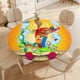 thumbnail image 4 of La gallina interrumpidora-theme Fitted Round Tablecloths Elastic Edged Table Covers Waterproof Table Cloth for Kitchen Holiday Party Tables Decor 150cm, 4 of 6