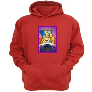 Genérico - Polerón Canguro Familia Amarilla Rojo Talla M Unisex