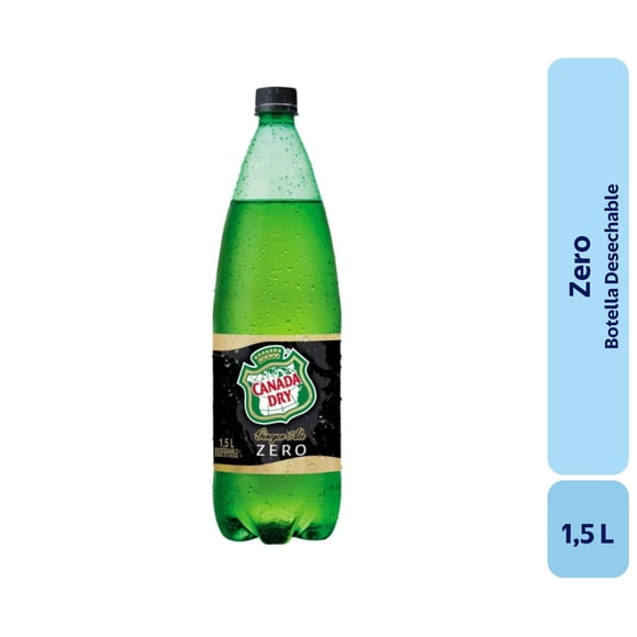 Bebida Ginger Ale Zero Botella, 1,5 L