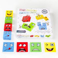 Oem - Puzzle Bloques De Madera Expresión Juego