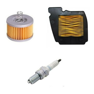 Genérico - Kit Mantencion Yamaha Fz 16 Y Fzn 2.0 (Aire +Aceite +Bujia) Amarillo