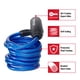 thumbnail image 2 of Cables Master Lock 8127TRI para candado para bicicleta, paquete de 3 unidades, con llave, 2 of 6