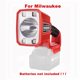 thumbnail image 1 of Lámpara de Trabajo para Auto Adaptador de Batería de Iones de Litio Cargador USB Luz de Trabajo para Exteriores para Mil*wau*kee Batería de 18V, 1 of 6