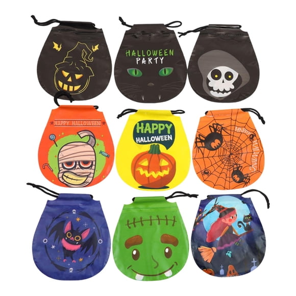 72 Bolsas De Caramelos De Halloween, Bolsas De Regalo Con Cordón Para Embalaje De Aperitivos