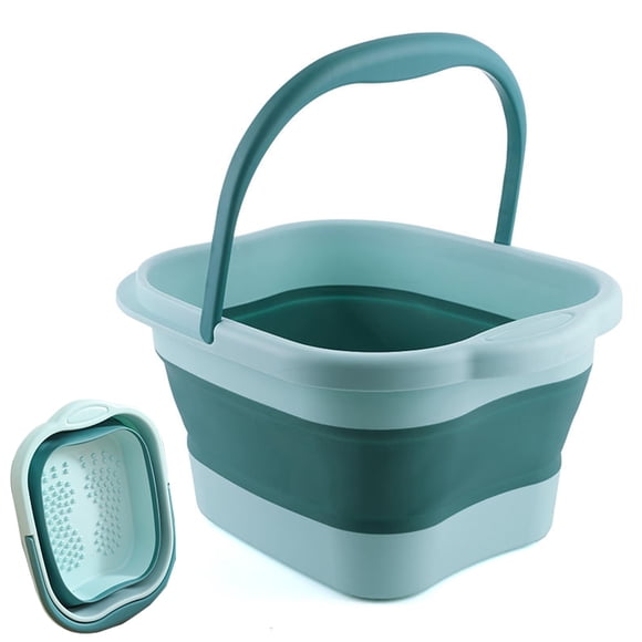 Bañera para pies Leemeimei, plegable, 15 litros, con asa para spa