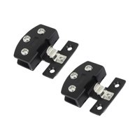 Bothyi - Bisagras Resistentes Para Puerta De Armario De Vidrio, 2 Unidades, Para Ducha, Cocina, Vitrina, Color Negro