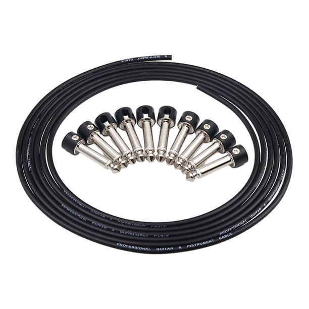 Juego De Cables De Conexión Para Pedal De Guitarra Sin Soldadura, Cable Flexible De 3 Metros Y 10 Pies Para Bajo