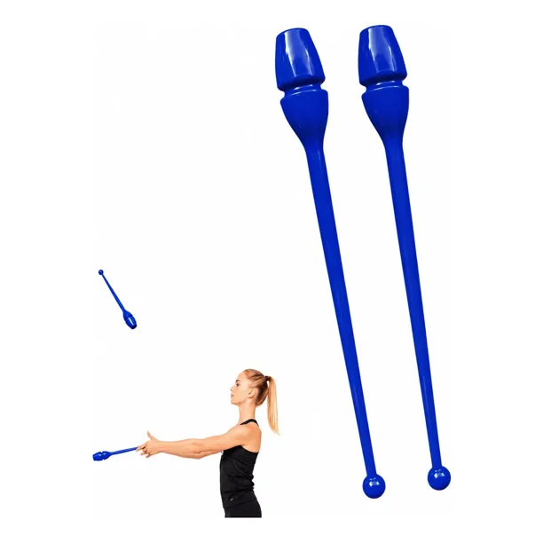 Par Clavas Gimnasia Rítmica 45 cm Bastones Malabares Entrenamiento