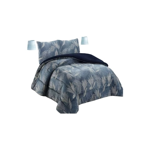 Genérico - Cobertor Sherpa King 250X270Cm Celeste B21