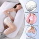 thumbnail image 3 of Almohada para embarazadas, almohada en forma de U desmontable y lavable, cojín grande, almohada de cintura, 3 of 5