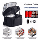 thumbnail image 3 of Loncheras Belug Escolare Impermeable 10lgran Capacidad Y Bandolera negraq, 3 of 5