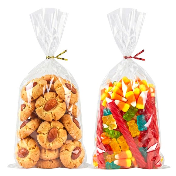 Bolsas para golosinas Morepack 28x13 cm 200 piezas Transparentes de Celofán