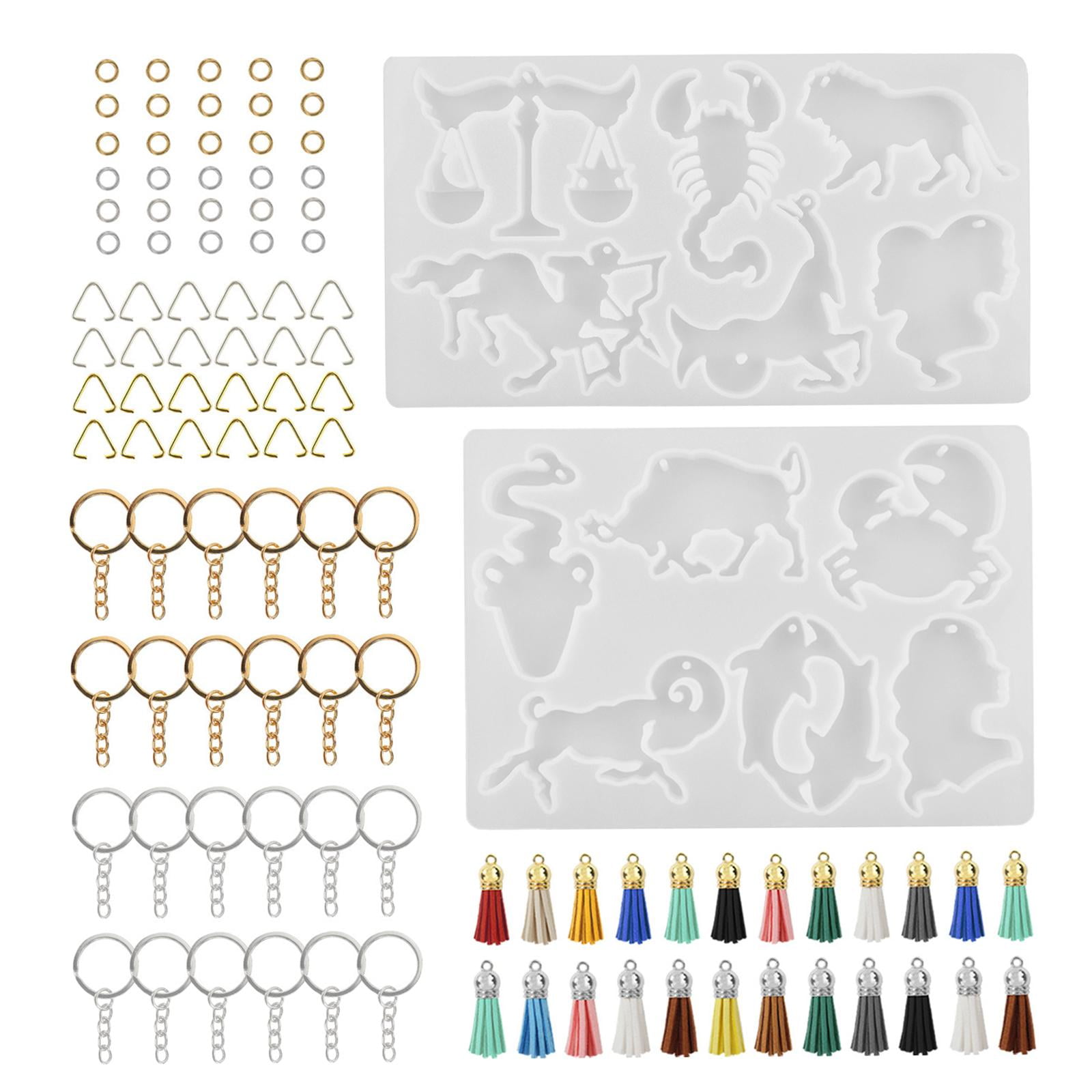 Bothyi - Moldes De Resina De 12 Constelaciones, Molde De Silicona Para Llavero Hecho En Casa Para Brazalete