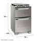 thumbnail image 2 of Cocina a Gas 4 Platos Fensa Doble Horno Timer Digital 56 DXT, 2 of 9