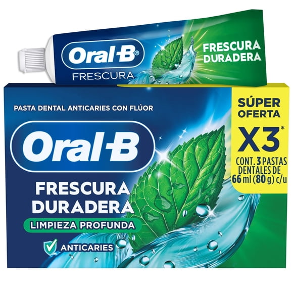 Pasta Dental Oral-B Frescura Duradera, 66 ml