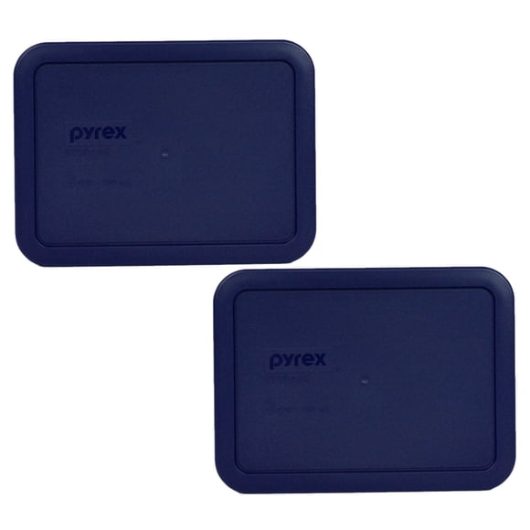 Tapa de repuesto para almacenamiento de alimentos Pyrex 7210, 3 tazas, azul (paquete de 2)