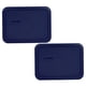 thumbnail image 1 of Tapa de repuesto para almacenamiento de alimentos Pyrex 7210, 3 tazas, azul (paquete de 2), 1 of 3