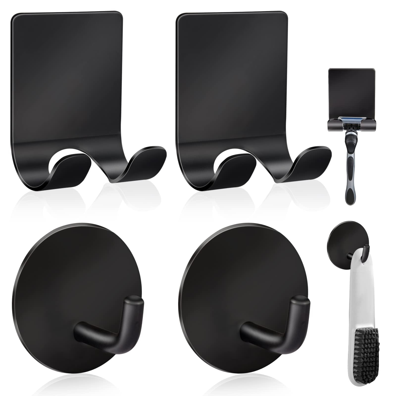 Soporte De Maquinilla De Afeitar Diesisa 304 De Acero Inoxidable Para Ducha (paquete De 2 Y 2)