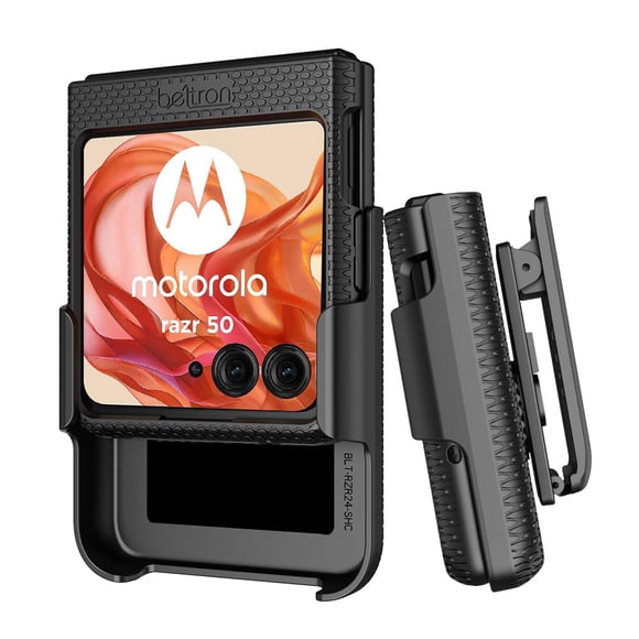 Funda Con Clip Para Motorola Razr 2024 Color Negro Mate