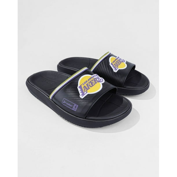 Sandalia Hombre Negro Lakers NBA 516 Rider