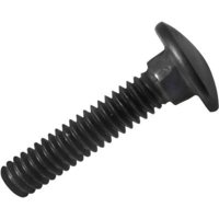 Metalfer - Perno Coche 1/2 X 4 Negro (100 Un)