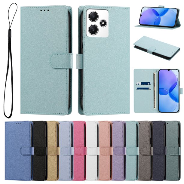 Cartera Protectora para Xiaomi Redmi 12 con Soporte, Verde Menta