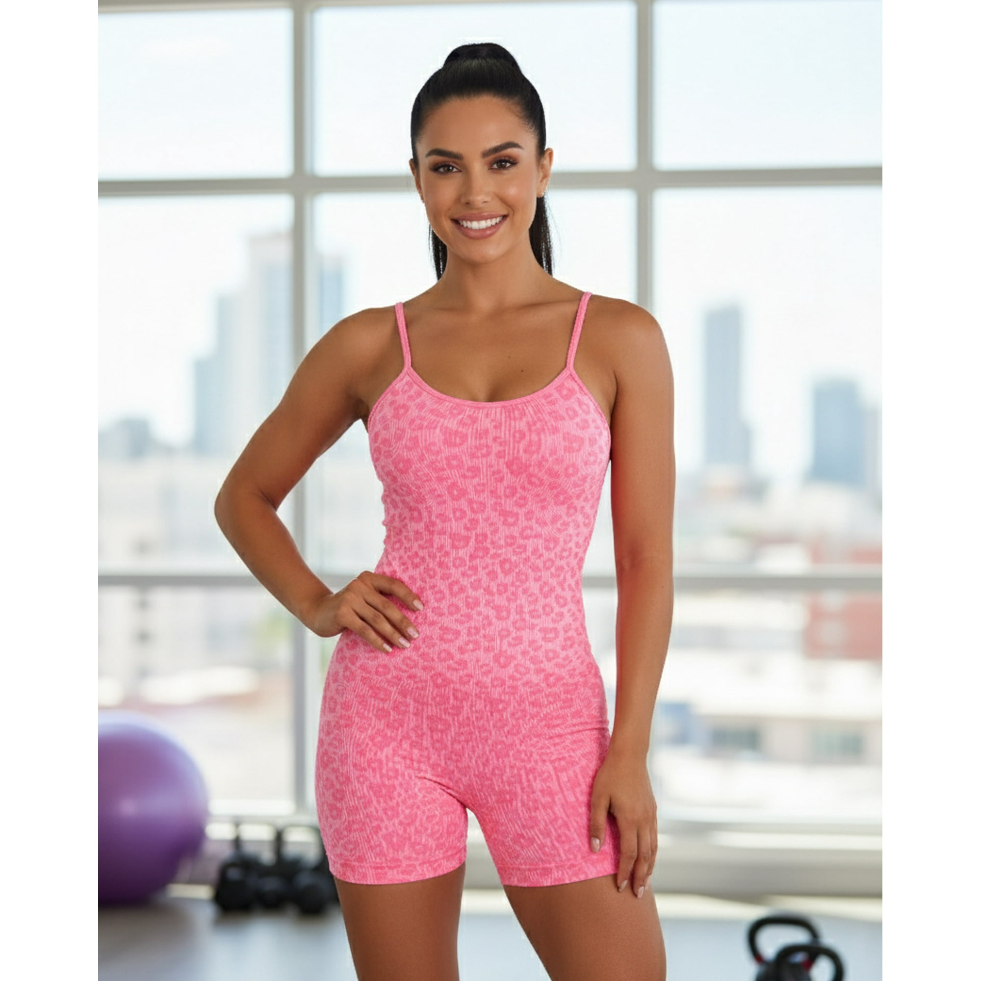 Flix - Enterito Deportivo Mujer Estampado Animal Print Levanta Cola