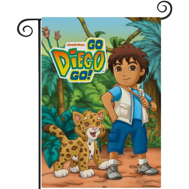 ¡Vamos Diego, Vamos!-bandera de jardín temática. Regalo perfecto para fans, amigos y familiares, ideal para actividades al aire libre y decoración de fiestas.28CM*45CM