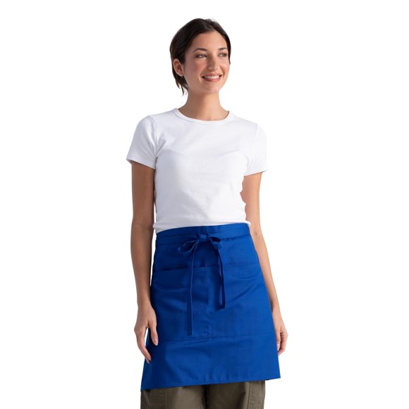 Delantal Chef Works Unisex Medio Bistro Servidor Azul Real