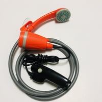 Xusx111 - Ducha Portátil Para Acampar, Bomba De Ducha Compacta Con Batería Recargable Desmontable, Cabeza De Ducha Al Aire Libre Portátil Para Acampar, Senderismo, Viajes, Uso De Emergencia (Orang)