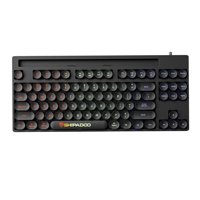 Magideal - Teclado Duradero Para Juegos Reemplazo A Prueba De Rasguños Tecla Iris Retroiluminado Respuesta Rápida Suave 87 Teclas Teclado Con Cable Para , Negro
