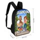 thumbnail image 2 of Sharkdog-theme Backpack, Campus style schoolbag Bookbag with Adjustable Shoulder Straps And Large Zip Compartment, Unisex Travel Bags., 2 of 6