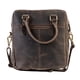 thumbnail image 2 of Bolso Bandolera de cuero grueso natural, café oscuro vintage. Franz Mossi, 2 of 3