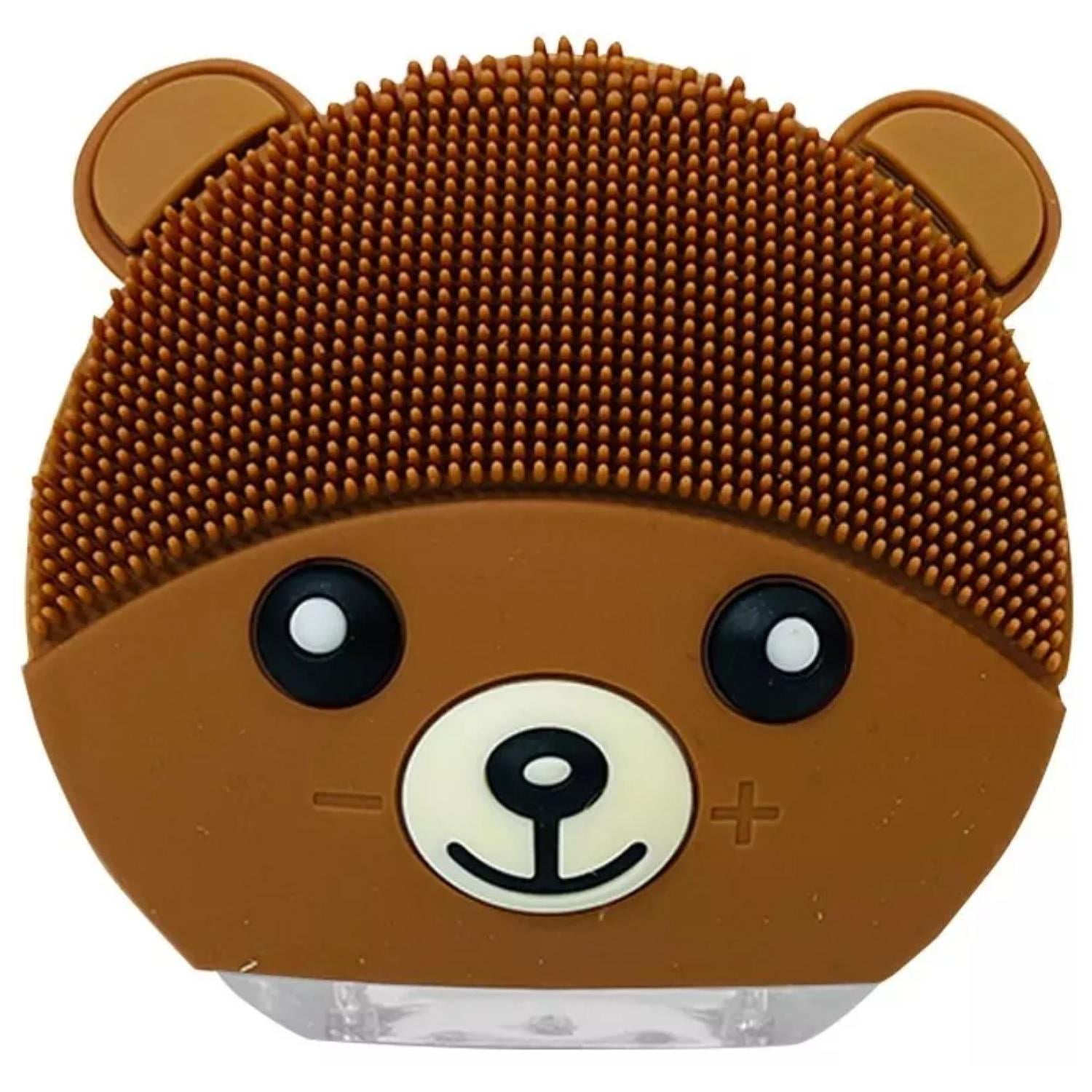 Genérico - Cepillo Limpieza Facial Sonico De Silicona Usb Osito Cafe