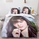 thumbnail image 1 of Korean actress Bedding Set Twin Full Size beautiful Bed Set Aldult Kid Bedroom Duvetcover Sets 034 Bed Sheets, 1 of 5