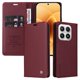 thumbnail image 3 of Funda Billetera de Cuero para Xiaomi 17 con Tarjetero y Soporte - Tapa Magnética Rojo, 3 of 5