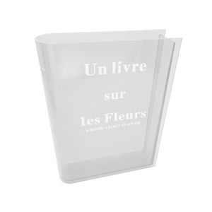 Bothyi - Florero De Libro Florero Moderno Para Estante De Cocina Soporte Para Ramo Transparente