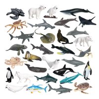 Bothyi - 32 Figuras De Animales Marinos Falsos Para Niños Y Niñas, Recuerdos De Fiesta, Accesorios De Enseñanza