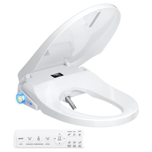 Asiento de inodoro para bidé, eléctrico, inteligente, con calefacción y luz nocturna GAICOM