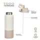 thumbnail image 5 of Termo Botella Termica Acero Inox Hydrotek 750ml 2-1 beige, 5 of 7