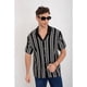thumbnail image 2 of Camisa Hombre Hilo Algodon Verano Diseño Lineas Calidad Premium 7225, 2 of 4