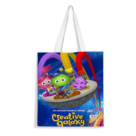 Creative GalaxyBolso de tela con estampado de lienzo para mujer,